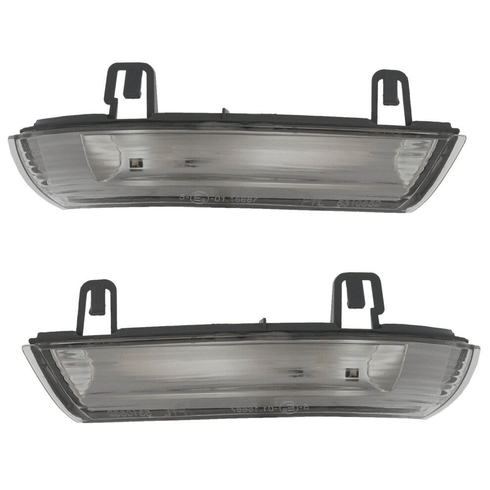 Volkswagen Sharan Mk1 Mpv 2004-2010 Clear Led Wing Door Mirror Indicators Drivers & Passenger Side Light 5054808173362