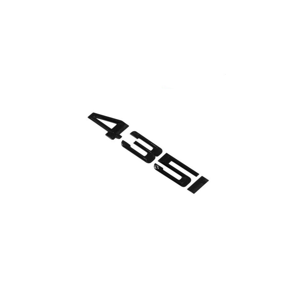 Bmw 435I Rear Lettering For Lid Trunk, Badge, Emblem, 4 Series, Gloss Black 6425721738768