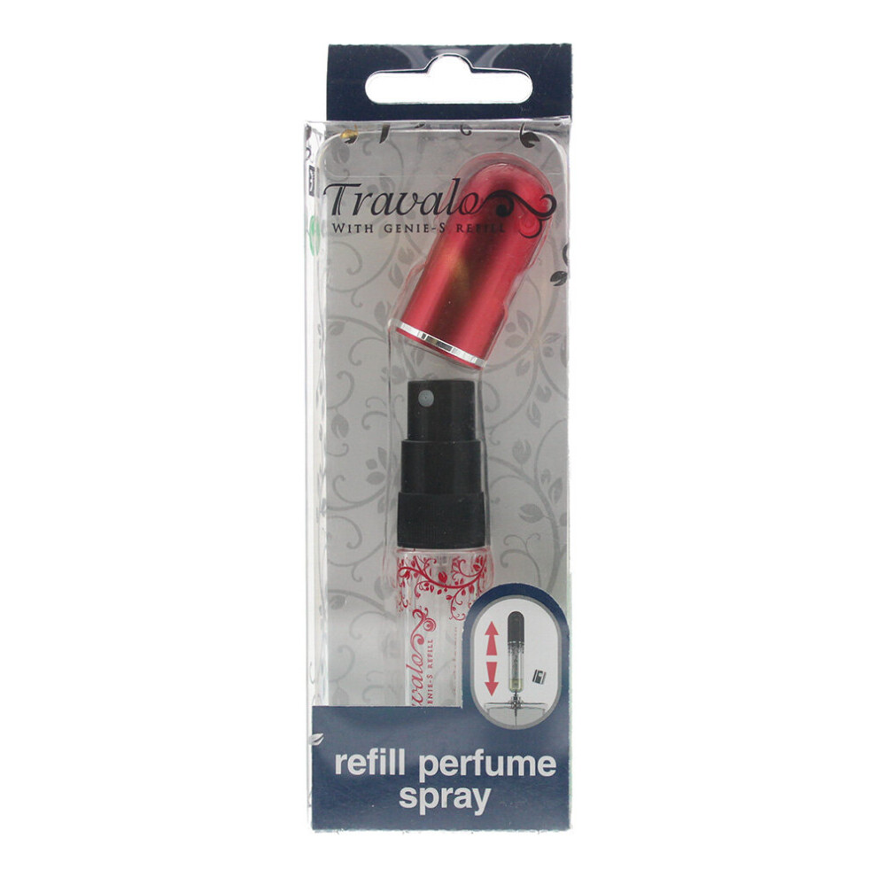 Travalo Pure Essentials Red Refillable Perfume Spray Bottle 5ml For Unisex