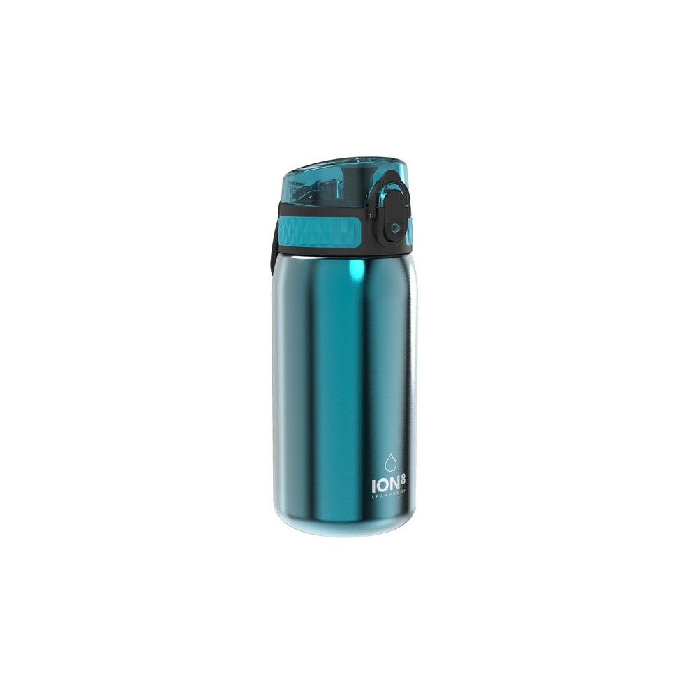 Ion8 (Aqua) Leak Proof Kids' Water Bottle, Stainless Steel, 400Ml Blue