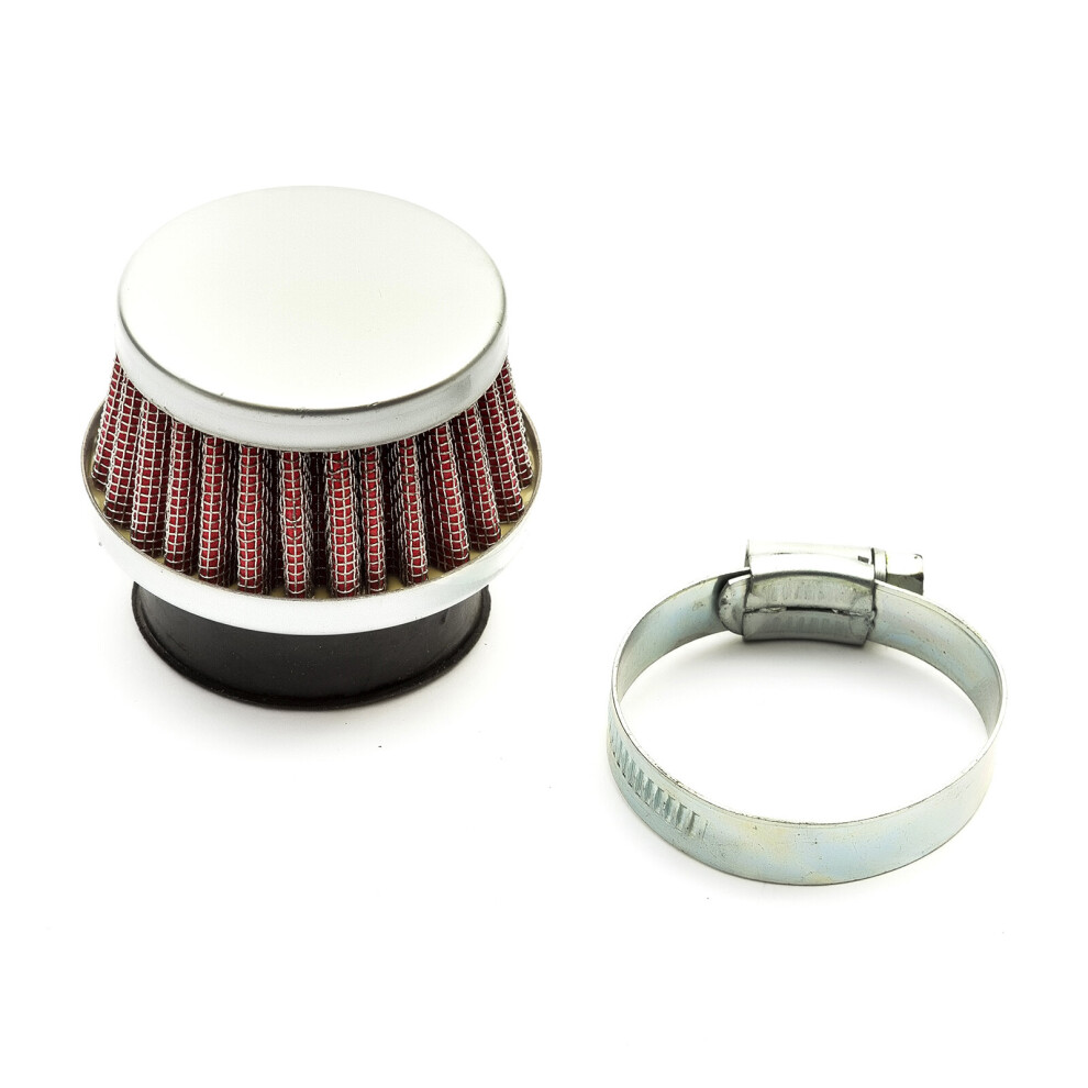 38Mm Pitbike Air Filter Performance High Flow Mushroom Style Straight Neck Red 5055583002809
