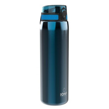 (Blue) Ion8 Leak Proof 1 litre Sports Water Bottle, Stainless Steel, 1200ml