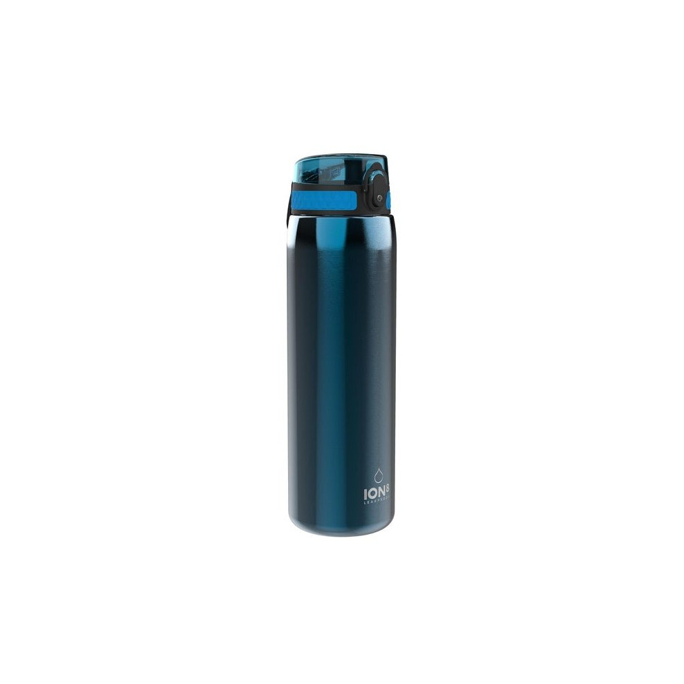 (Blue) Ion8 Leak Proof 1 litre Sports Water Bottle, Stainless Steel, 1200ml