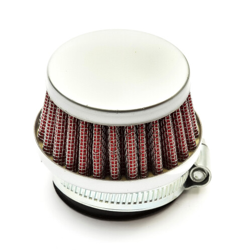 38mm Pitbike Air Filter Red Performance High flow Mushroom Style Straight Neck 1
