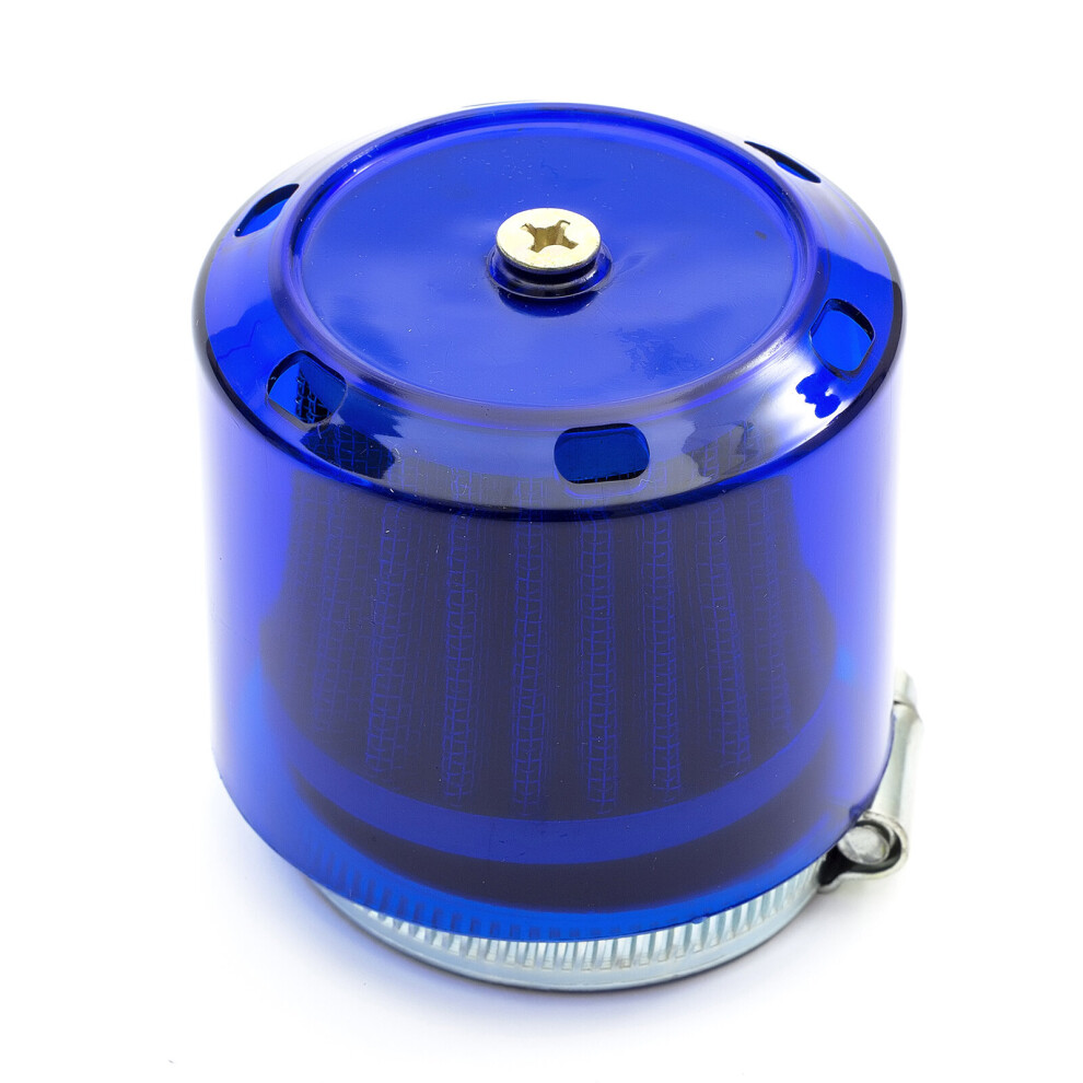 44Mm Pitbike Air Filter Performance Mushroom Straight Neck With Cover Blue 5055583040504