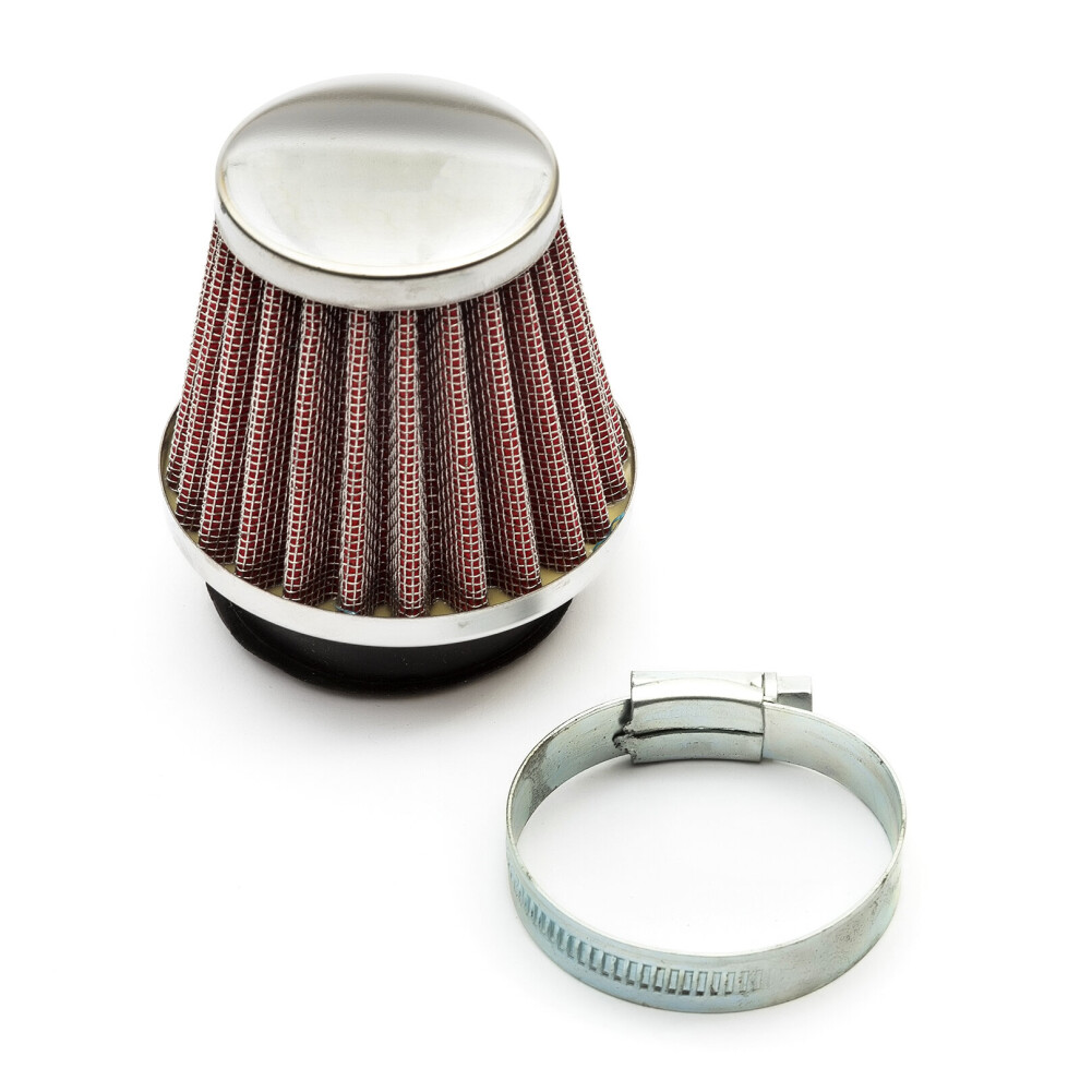 44Mm Pitbike Air Filter Performance High Flow Mushroom Style Straight Neck Red 5055583095658