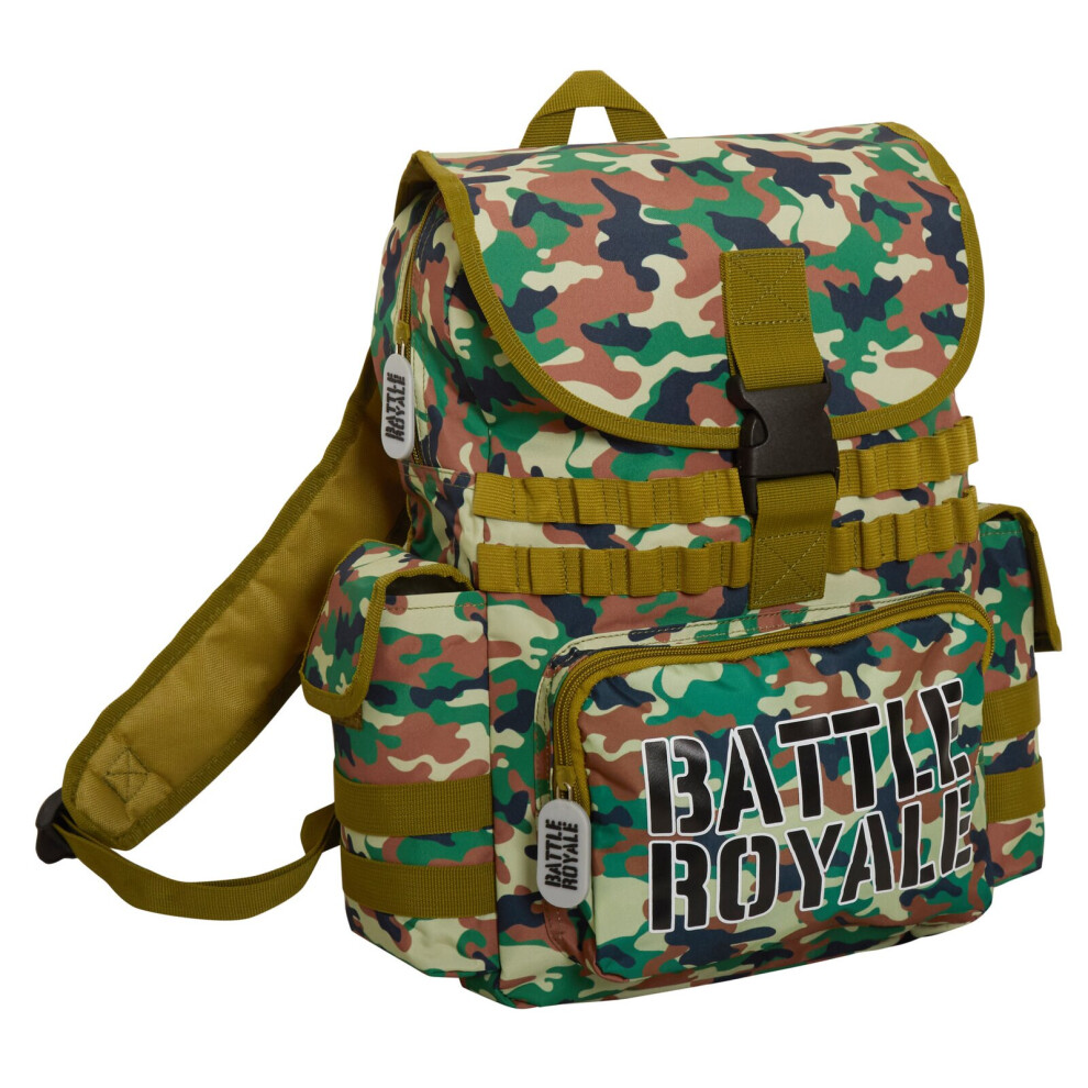 (One Size) Battle Royale Backpack Kids Adults Large Camo School Travel Bag Camping Rucksack