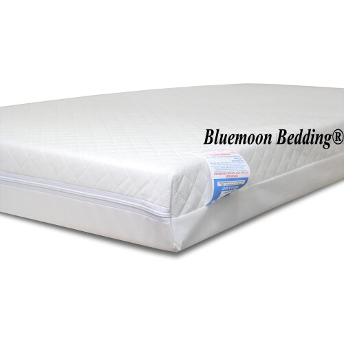 (118 x 56 x 10 cm) Bluemoon Bedding® Baby Fully Breathable Nursery Foam Cot Mattress