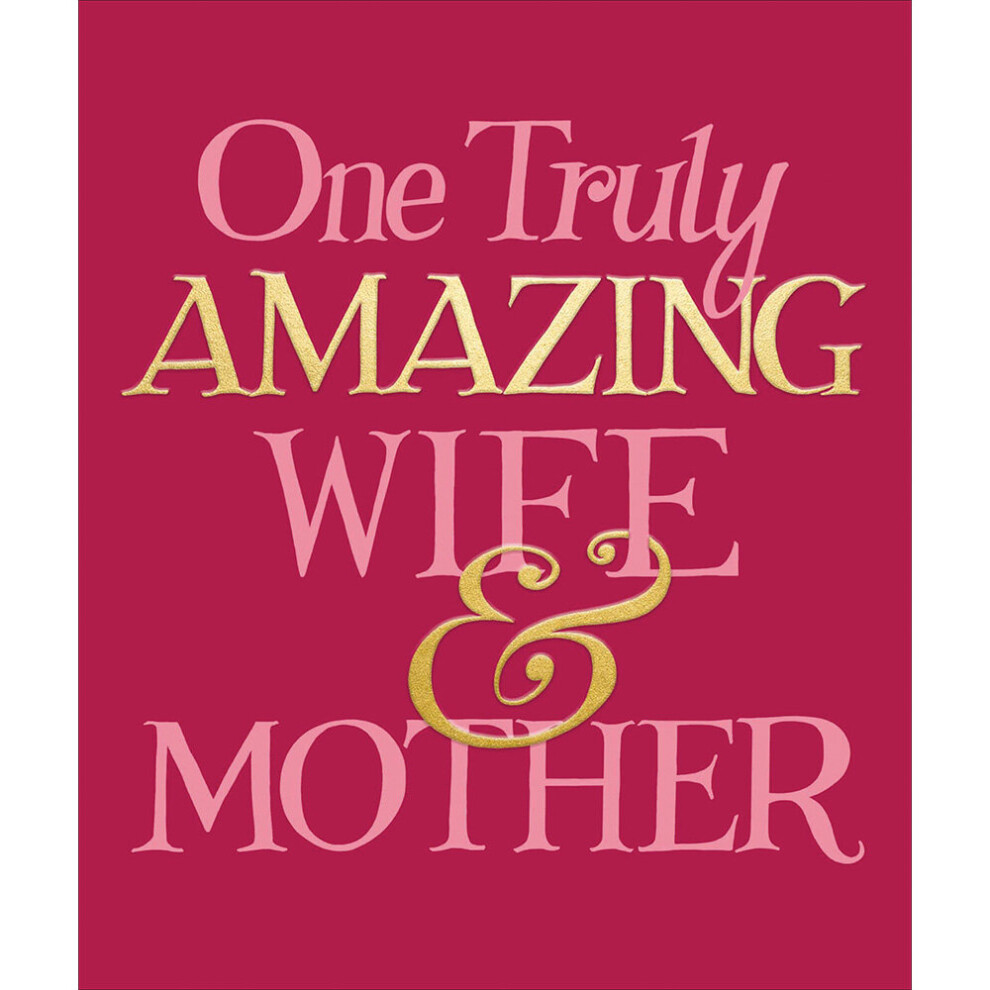 Emma Bridgewater Amazing Wife & Mother Foiled Greeting Card Mothers Day Cards