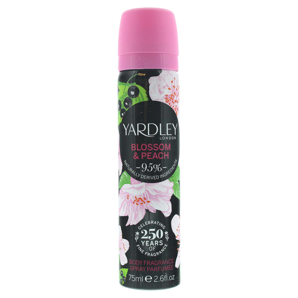 Yardley Blossom and Peach Body Spray 75ml For Her