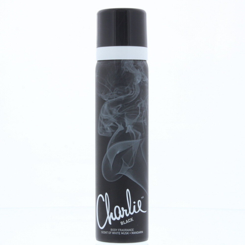 Revlon Charlie Black Body Spray 75ml For Her