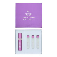 Judith Leiber Amethyst Eau de Parfum Gift Set : Purse Spray Eau de Parfum Refill X 3 10ml For Her