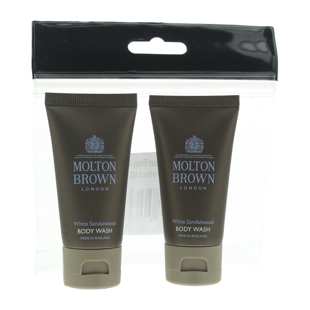 Molton Brown White Sandalwood 2 Piece Gift Set: 2 x Body Wash 30ml For Her