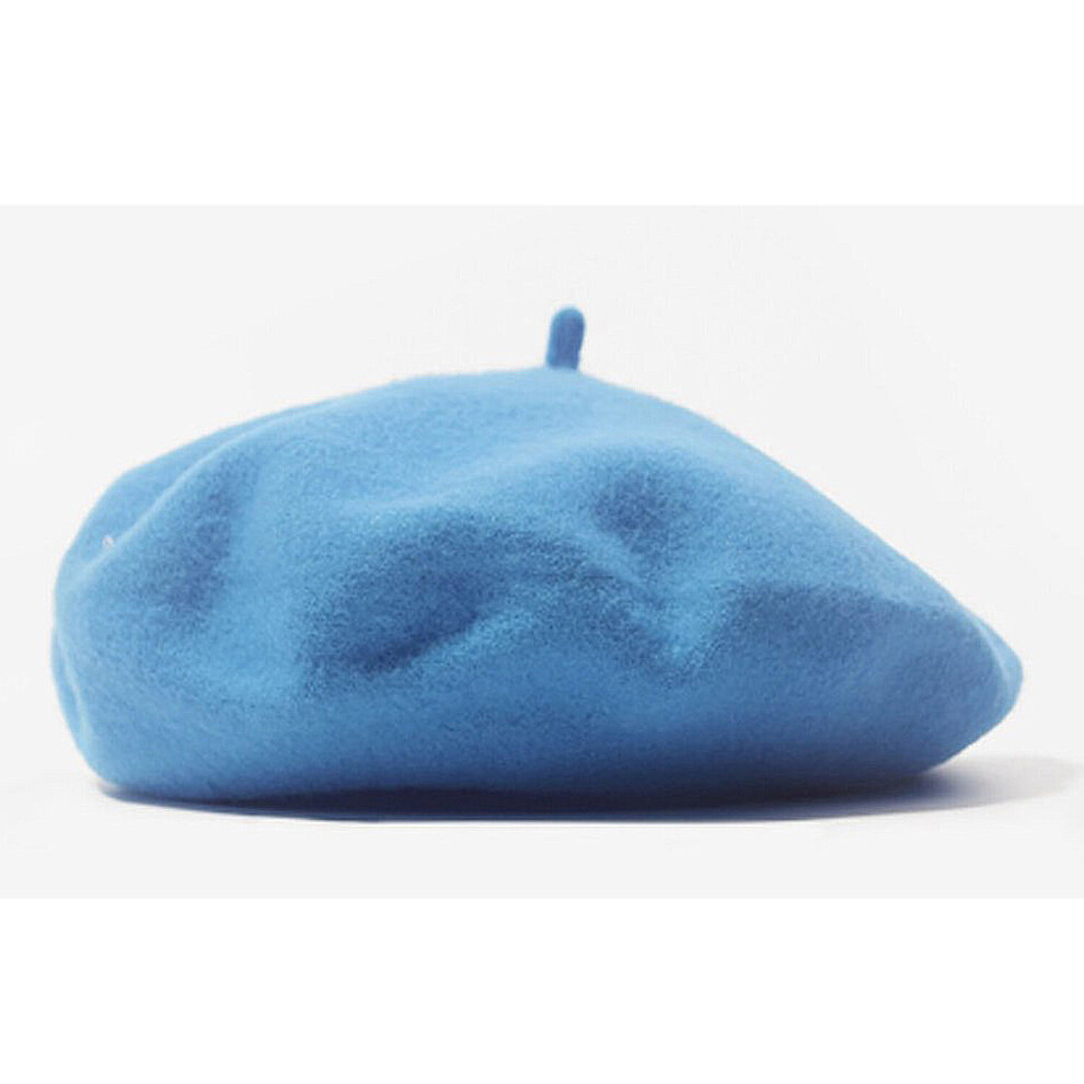 (Blue, S) Classic Wool Beret