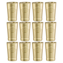 (Gold, 12) Bormioli Rocco Highball Tumblers 325ml Christmas