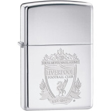 Zippo Liverpool FC High Polished Chrome Petrol Lighter