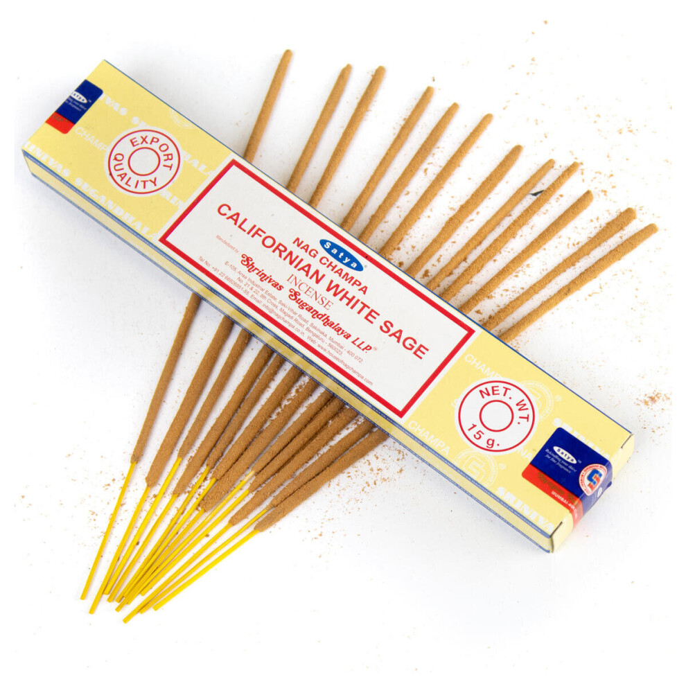 Nag Champa Sayta VFM Californian White Sage Incense Sticks - Set of 12