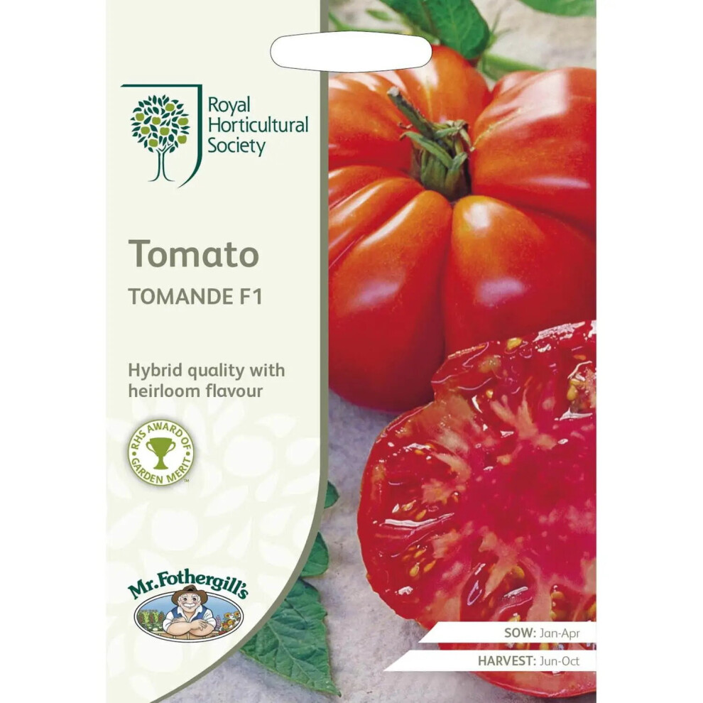 Mr Fothergill's Mr.fothergill's Rhs Home Grown Vegetable Tomato Tomande F1 Seeds Pkt