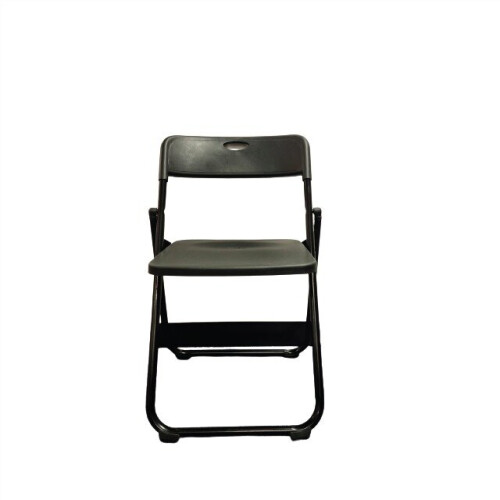 Meta Plastic Folding Chair in Black