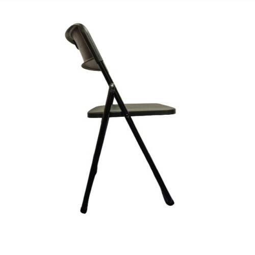 Meta Plastic Folding Chair in Black 1