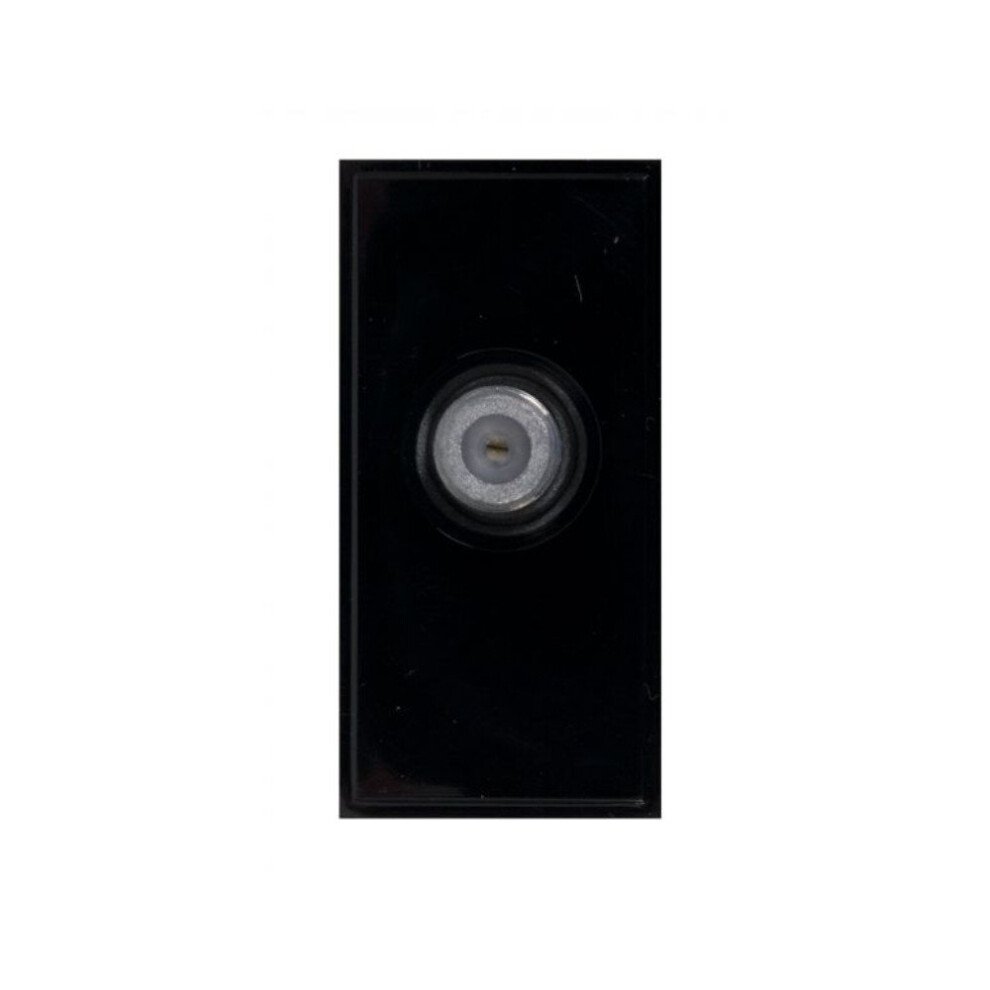 Triax Single F Sat Euro Insert Module Black Faceplate 304255 5702663042551