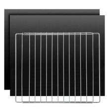 Oven Liner Adjustable Shelf UNIVERSAL Extendable Locking Rack + 2 x liners