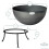 Modern 60cm Round Fire Bowl Fire Pit BBQ Outdoor Camping Barbecue 2