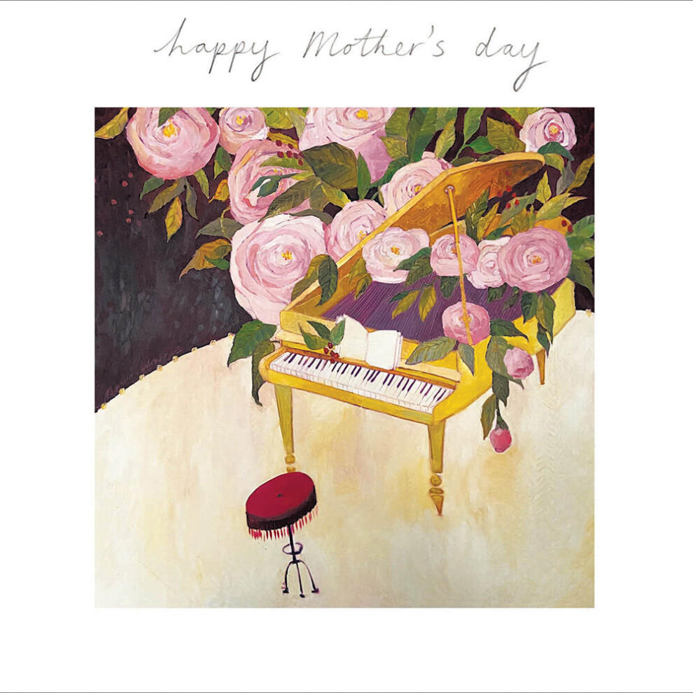 Roses On Piano Artistic Watercolour Mother's Day Greeting Card Mothers Day Cards