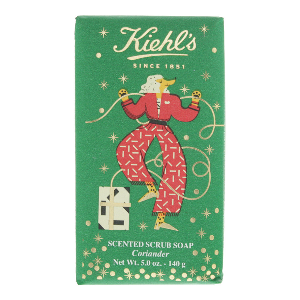 Kiehl's Scented Scrub Bar Soap Coriander 140g For Her