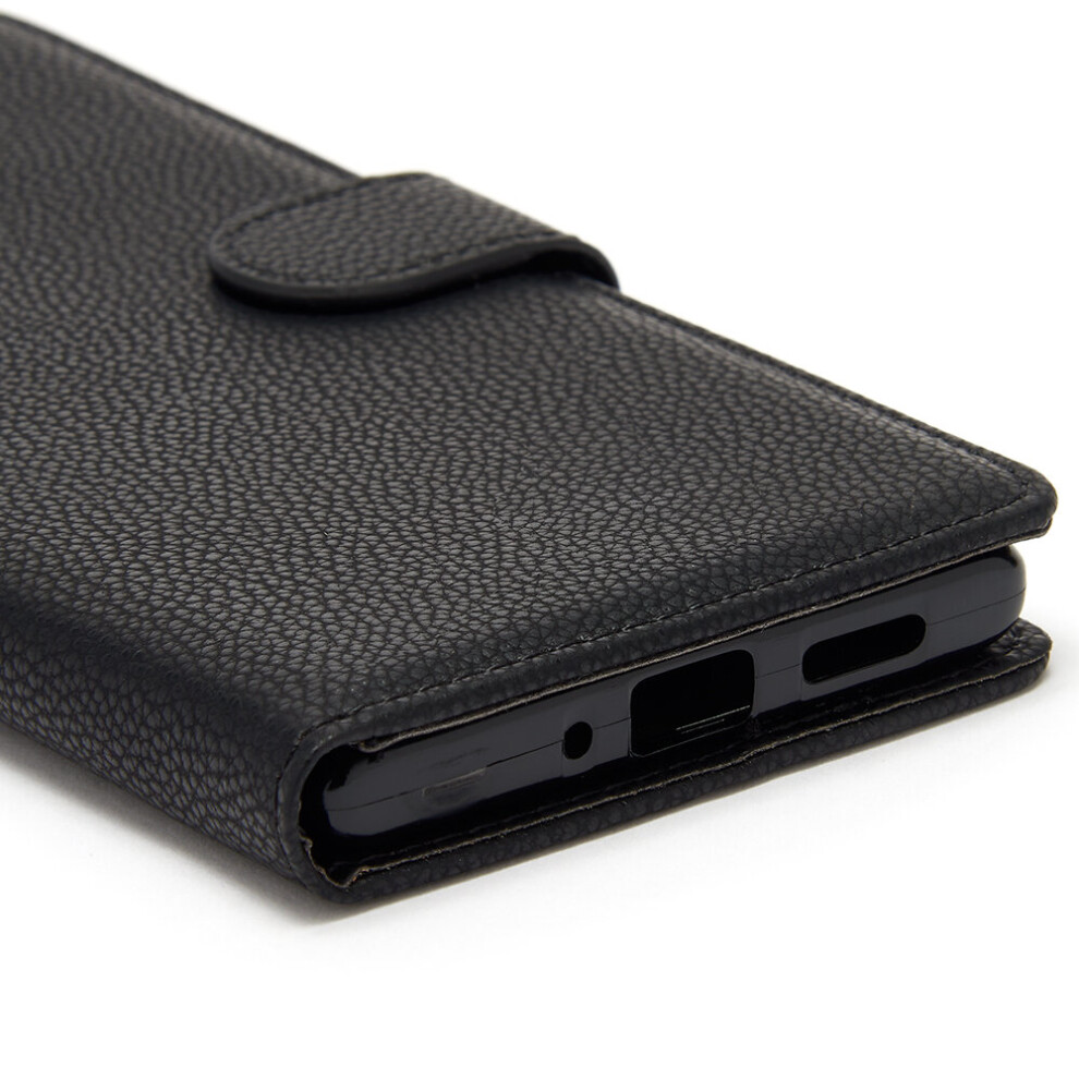 black--premium-litchi-style-pu-leather-wallet-book-case-cover-card-holder-for-samsung-a02s---a03s