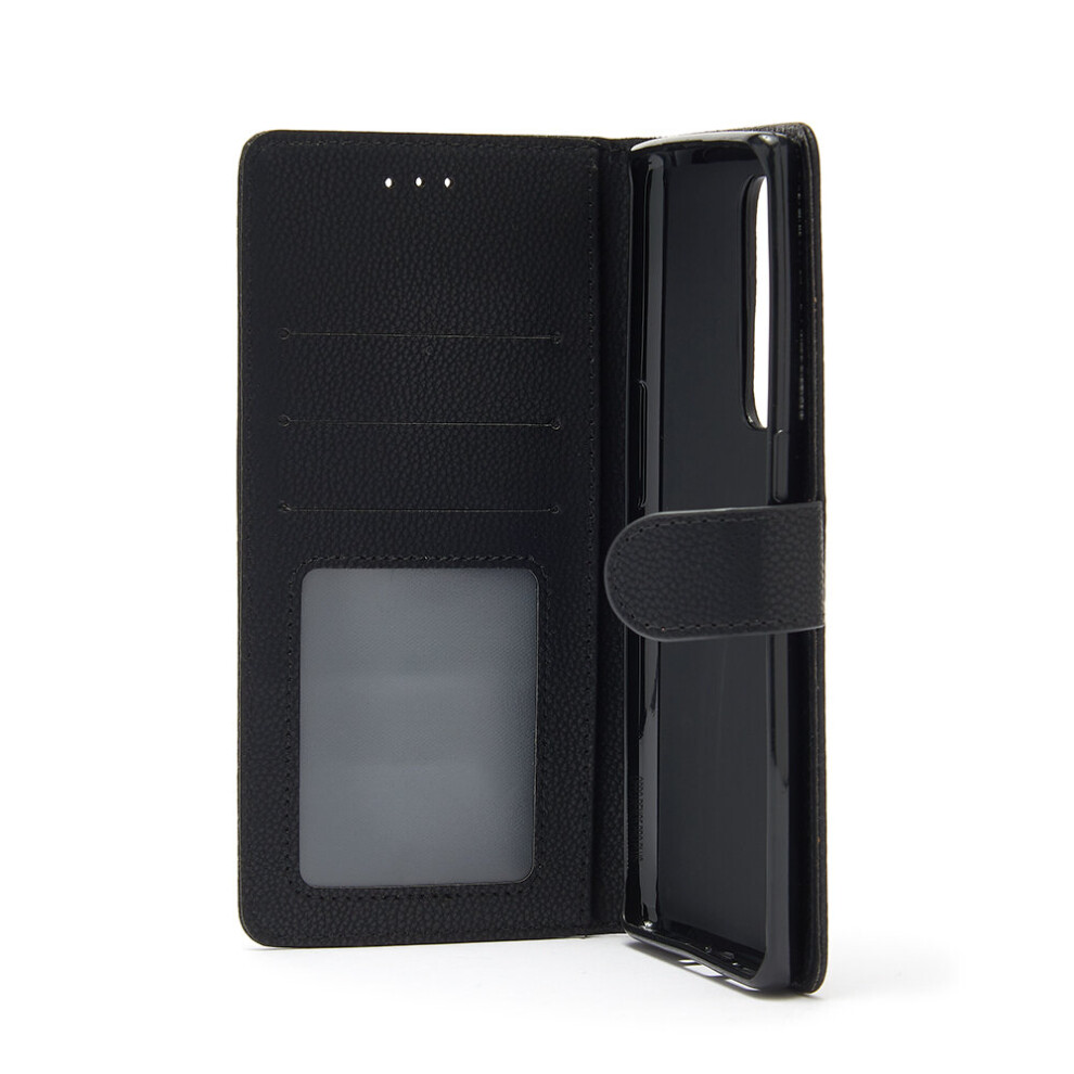 black--premium-litchi-style-pu-leather-wallet-book-case-cover-card-holder-for-samsung-a02s---a03s