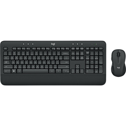 Logitech Tastiera e mouse wireless - LOGITECH - MK545 - Internazionale US - Poggiapolsi - Nero