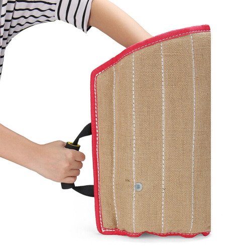 Durable Interactive Play With Handle Dog Bite Sleeve Safety Arm Protection Pet Chewing Thickened Jute Training Young Practical 2