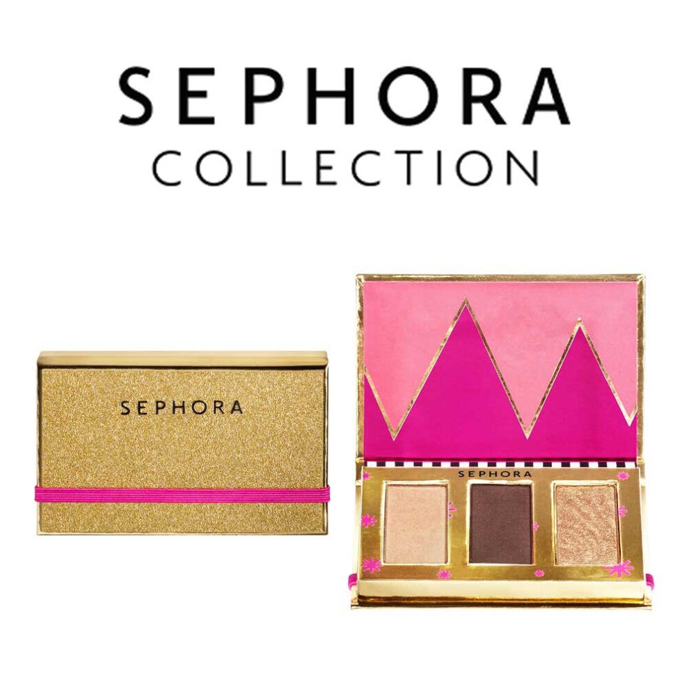 Sephora Collection Multicoloured Holiday Vibes Crush 3 Pan Eyeshadow Palette Mini