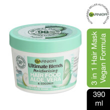 Garnier Hair Food Multi-use Hair Treatment Mask  Offers 8x More Hydration  Ideal for Dehydrated hair  No Silicones  Vegan Formula  Aloe Vera  Ult