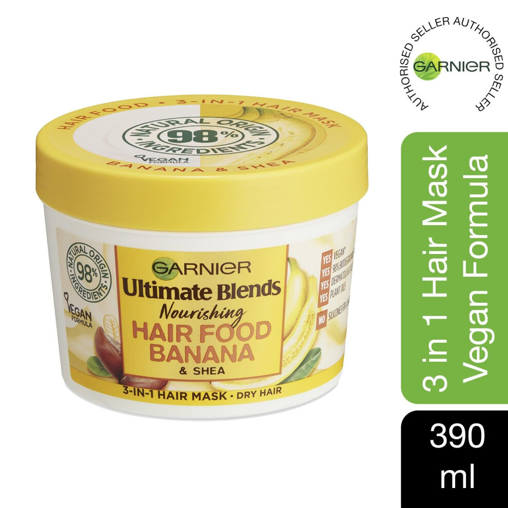 Garnier Ultimate Blends Hair Food Banana Dry Hair Mask Treatment 390ml