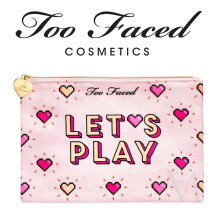 Too Faced Let's Play Limited Edition Makeup Bag - 22 cm x 15.5 cm Zip Pouch