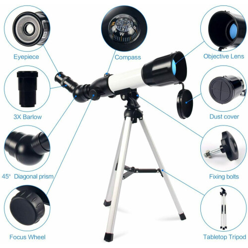Astronomical Telescope,360/50mm Refractor Telescope for Astronomy 1