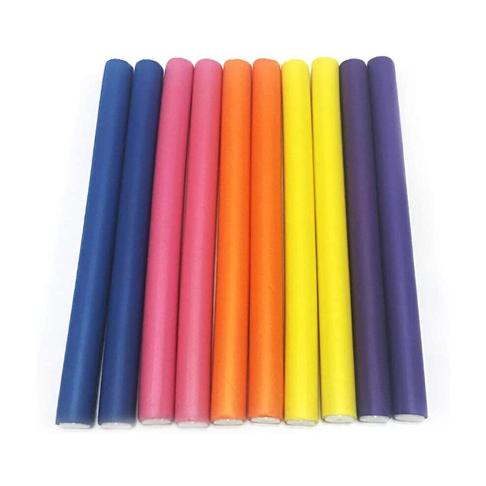 Cyleibe 10 Piece Hair Rollers Flexible Foam Curlers Rods Hair Styling Curling Sticks For Hair Salon Or Diy, Styling Hairdressing Rollers
