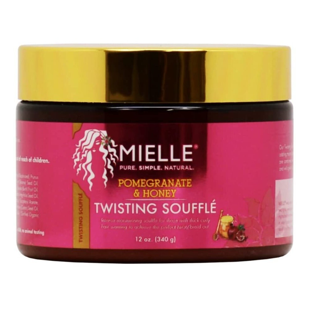 Mielle Organics Pomegranate & Honey Twisting Souffl? Sulfate And Paraben Free 12 Ounces