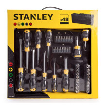 Stanley Screwdriver 48pc Socket and Bit Set with Bag
