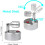 LED Spotlight Wireless Battery Powered LED Wall Light Warm White Light,Closet Light with Rotatable 2