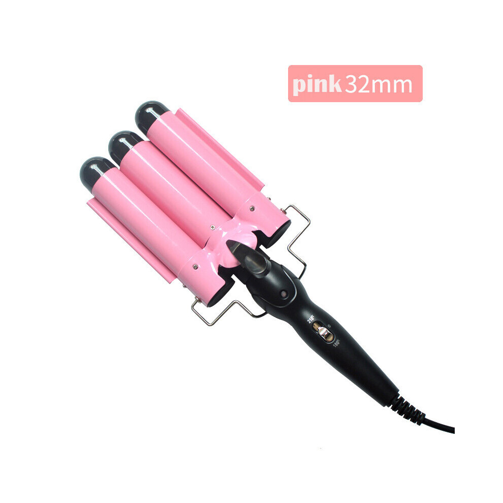 Ceramic Triple Barrel Hair Curler, Curling Wand