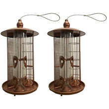 Deluxe 3 in 1 Seed, Nut and Fatball Bird Feeder (Set of 2)