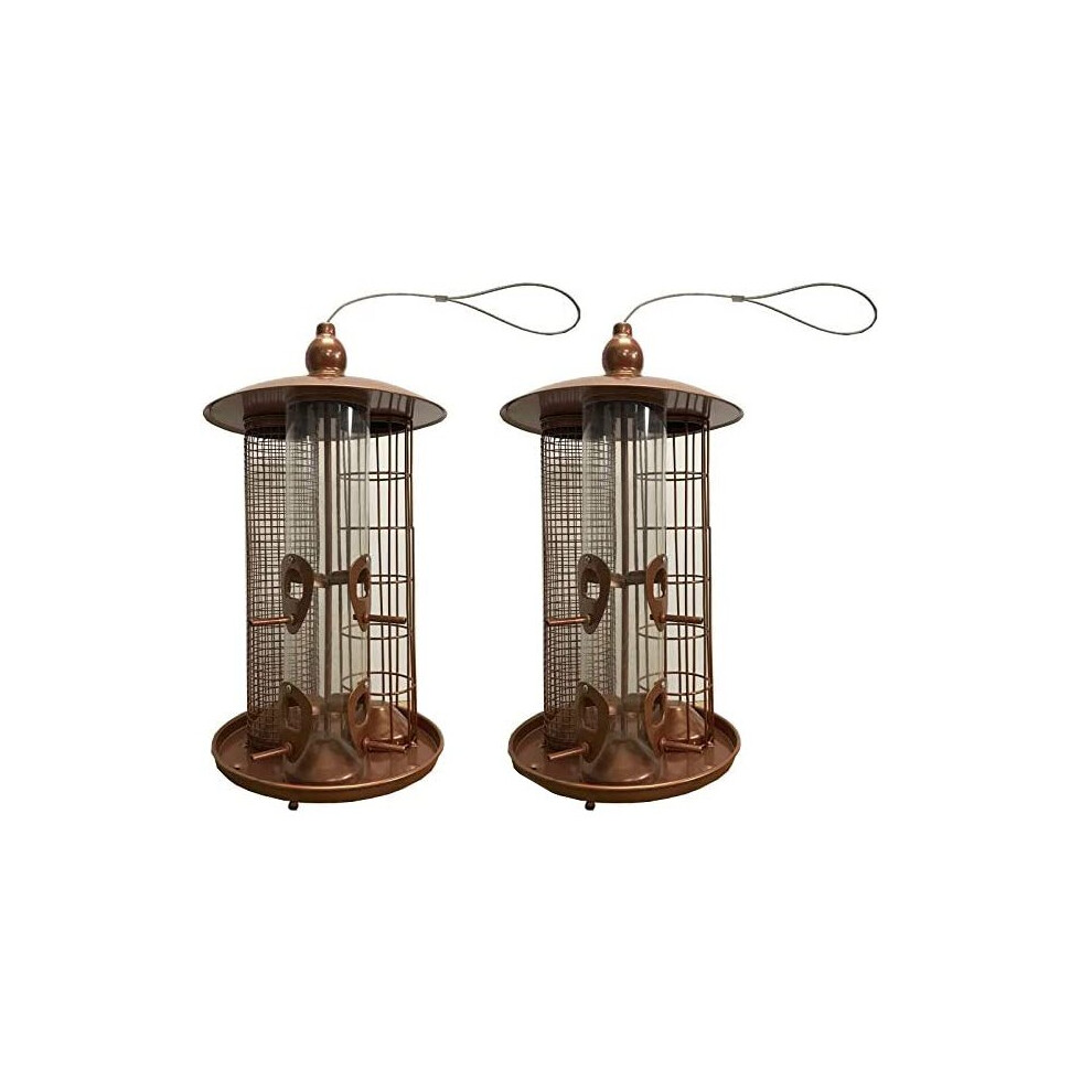 Deluxe 3 in 1 Seed, Nut and Fatball Bird Feeder (Set of 2)