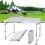 4FT HEAVY DUTY FOLDING TABLE PORTABLE PLASTIC CAMPING GARDEN PARTY 2