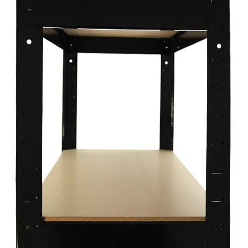 Ράφια Monster Racking T-Rax Heavy Duty, Μαύρα, Π 75 cm, Β 30 cm, Σετ 4 τεμαχίων 1