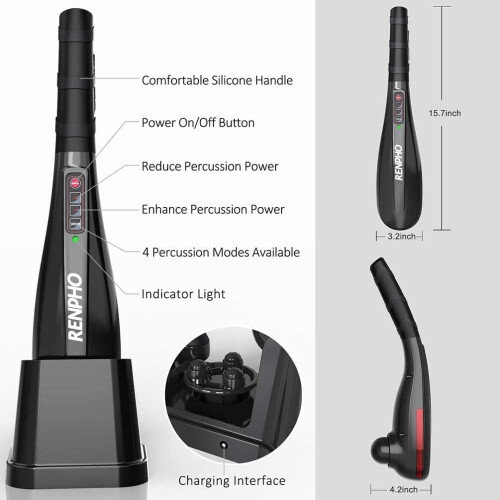 RENPHO RENPHO Massager Rechargeable Cordless Handheld Massager 1
