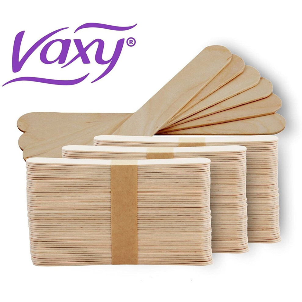 Vaxy Wooden Waxing Spatulas Professional Disposable Wax Sticks Applicators X 500