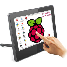 Raspberry Pi Screen with Touch, ELECROW Portable 7-inch HDMI Portable Touch Screen Monitor with Built-In Speakers Compatible Raspberry Pi 4 3B+